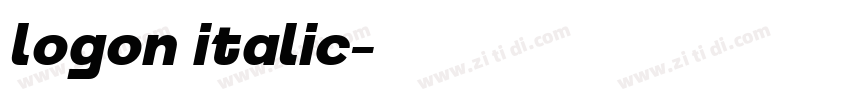 logon italic字体转换 logon italic字体转换